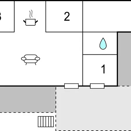 Three-bedroom In Feriehus *